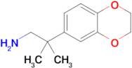 2-(2,3-dihydro-1,4-benzodioxin-6-yl)-2-methylpropan-1-amine