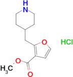 Methyl 2-[(piperidin-4-yl)methyl]furan-3-carboxylate hydrochloride