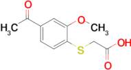 2-[(4-acetyl-2-methoxyphenyl)sulfanyl]acetic acid