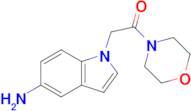 2-(5-Amino-1h-indol-1-yl)-1-(morpholin-4-yl)ethan-1-one