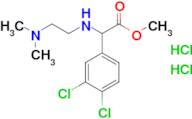 Methyl 2-(3,4-dichlorophenyl)-2-{[2-(dimethylamino)ethyl]amino}acetate dihydrochloride