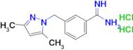 3-[(3,5-dimethyl-1h-pyrazol-1-yl)methyl]benzene-1-carboximidamide dihydrochloride