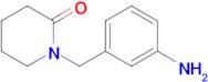 1-[(3-aminophenyl)methyl]piperidin-2-one