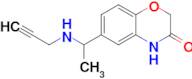 6-{1-[(prop-2-yn-1-yl)amino]ethyl}-3,4-dihydro-2h-1,4-benzoxazin-3-one