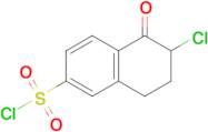 6-Chloro-5-oxo-5,6,7,8-tetrahydronaphthalene-2-sulfonyl chloride