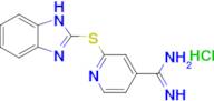 2-(1h-1,3-Benzodiazol-2-ylsulfanyl)pyridine-4-carboximidamide hydrochloride