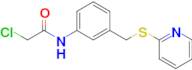 2-Chloro-n-{3-[(pyridin-2-ylsulfanyl)methyl]phenyl}acetamide