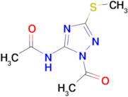 n-[1-acetyl-3-(methylsulfanyl)-1h-1,2,4-triazol-5-yl]acetamide