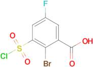 2-Bromo-3-(chlorosulfonyl)-5-fluorobenzoic acid