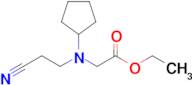 Ethyl 2-[(2-cyanoethyl)(cyclopentyl)amino]acetate