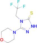 3-(morpholin-4-yl)-4-(2,2,2-trifluoroethyl)-4,5-dihydro-1H-1,2,4-triazole-5-thione