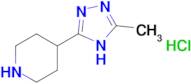 4-(5-methyl-4H-1,2,4-triazol-3-yl)piperidine hydrochloride