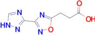3-[3-(1H-1,2,4-triazol-3-yl)-1,2,4-oxadiazol-5-yl]propanoic acid