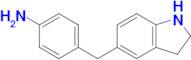 4-(2,3-dihydro-1h-indol-5-ylmethyl)aniline