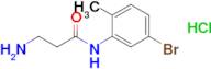 3-Amino-n-(5-bromo-2-methylphenyl)propanamide hydrochloride
