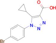 1-(4-Bromophenyl)-5-cyclopropyl-1h-1,2,3-triazole-4-carboxylic acid