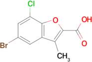 5-Bromo-7-chloro-3-methyl-1-benzofuran-2-carboxylic acid