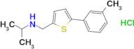 {[5-(3-methylphenyl)thiophen-2-yl]methyl}(propan-2-yl)amine hydrochloride