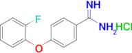 4-(2-Fluorophenoxy)benzene-1-carboximidamide hydrochloride