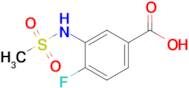 4-Fluoro-3-methanesulfonamidobenzoic acid