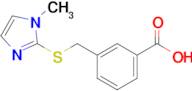 3-{[(1-methyl-1h-imidazol-2-yl)sulfanyl]methyl}benzoic acid