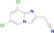 2-{6,8-dichloroimidazo[1,2-a]pyridin-2-yl}acetonitrile