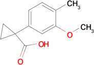 1-(3-Methoxy-4-methylphenyl)cyclopropane-1-carboxylic acid