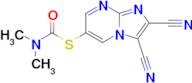 1-({2,3-dicyanoimidazo[1,2-a]pyrimidin-6-yl}sulfanyl)-n,n-dimethylformamide