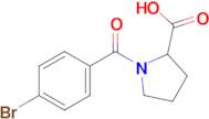 1-(4-Bromobenzoyl)pyrrolidine-2-carboxylic acid