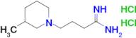 4-(3-Methylpiperidin-1-yl)butanimidamide dihydrochloride