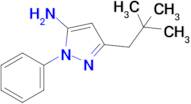 3-(2,2-Dimethylpropyl)-1-phenyl-1h-pyrazol-5-amine