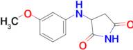 3-[(3-methoxyphenyl)amino]pyrrolidine-2,5-dione