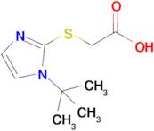 2-[(1-tert-butyl-1h-imidazol-2-yl)sulfanyl]acetic acid