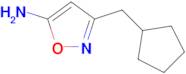 3-(Cyclopentylmethyl)-1,2-oxazol-5-amine