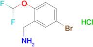 [5-bromo-2-(difluoromethoxy)phenyl]methanamine hydrochloride