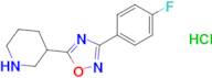 3-[3-(4-fluorophenyl)-1,2,4-oxadiazol-5-yl]piperidine hydrochloride