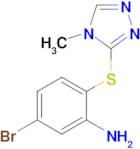 5-Bromo-2-[(4-methyl-4h-1,2,4-triazol-3-yl)sulfanyl]aniline