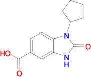 1-Cyclopentyl-2-oxo-2,3-dihydro-1h-1,3-benzodiazole-5-carboxylic acid