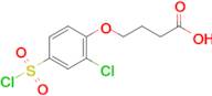 4-[2-chloro-4-(chlorosulfonyl)phenoxy]butanoic acid