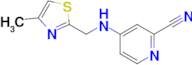 4-{[(4-methyl-1,3-thiazol-2-yl)methyl]amino}pyridine-2-carbonitrile