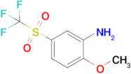 2-Methoxy-5-trifluoromethanesulfonylaniline