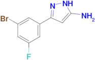 3-(3-bromo-5-fluorophenyl)-1H-pyrazol-5-amine