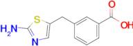 3-[(2-amino-1,3-thiazol-5-yl)methyl]benzoic acid