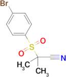 2-(4-Bromobenzenesulfonyl)-2-methylpropanenitrile