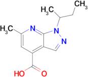 1-(Butan-2-yl)-6-methyl-1h-pyrazolo[3,4-b]pyridine-4-carboxylic acid