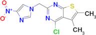 1-({4-chloro-5,6-dimethylthieno[2,3-d]pyrimidin-2-yl}methyl)-4-nitro-1h-imidazole