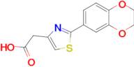 2-[2-(2,3-dihydro-1,4-benzodioxin-6-yl)-1,3-thiazol-4-yl]acetic acid