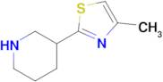 3-(4-Methyl-1,3-thiazol-2-yl)piperidine