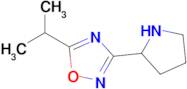 5-(Propan-2-yl)-3-(pyrrolidin-2-yl)-1,2,4-oxadiazole