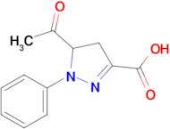 5-Acetyl-1-phenyl-4,5-dihydro-1h-pyrazole-3-carboxylic acid